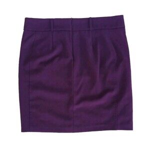 Vintage Mini Pencil Skirt Women 10 Purple Stretch Pocket Academia Grunge Preppy